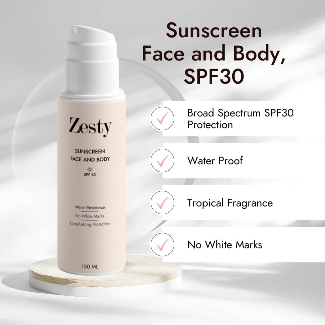 Mineral Sunscreen Face & Body - SPF30 - Zesty Beauty LTD