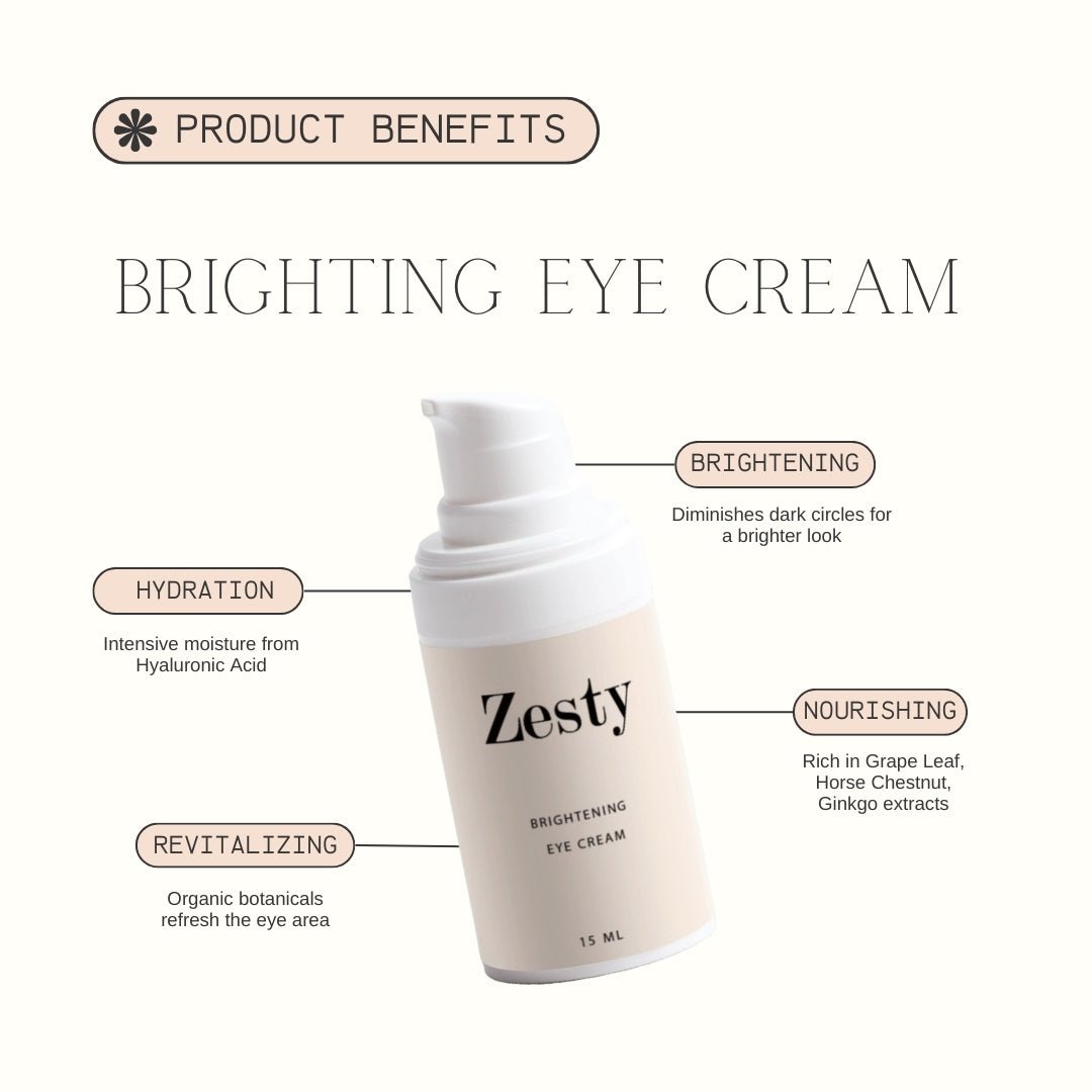 Brightening Eye Cream - Zesty Beauty LTD